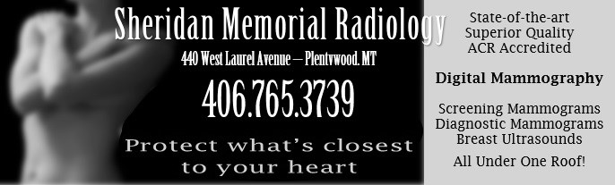 Black and White ad for Sheridan Memorial Radiology - Save what's closest to your heart.