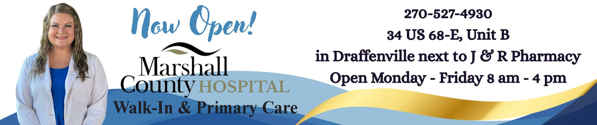 marshall Co walkin clinic now open