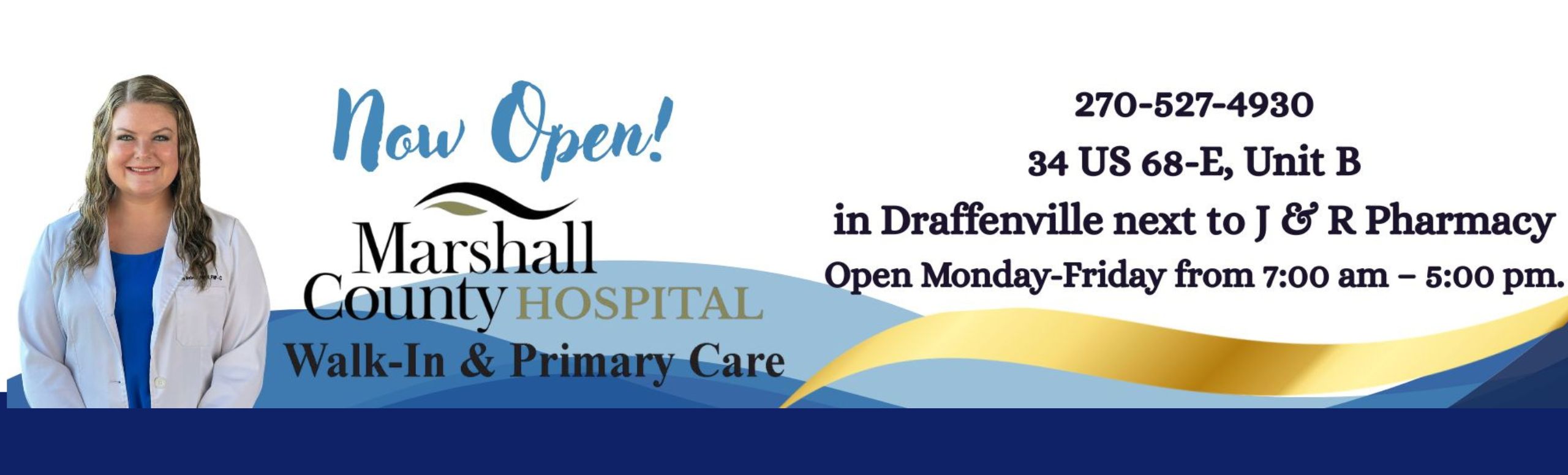 Marshall county walk in clinic now open