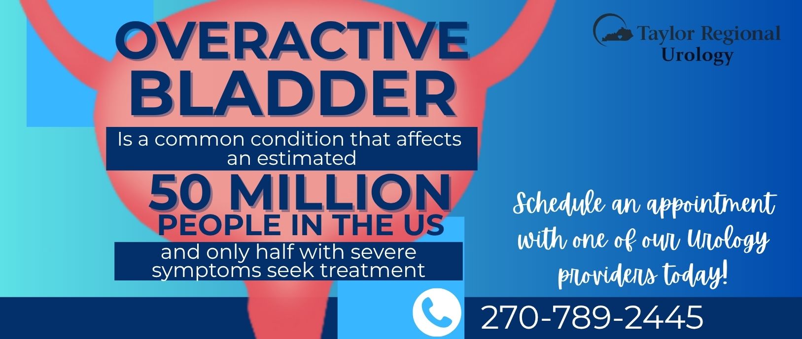 overactive bladder schedule an appointment with urology today 270-789-2445