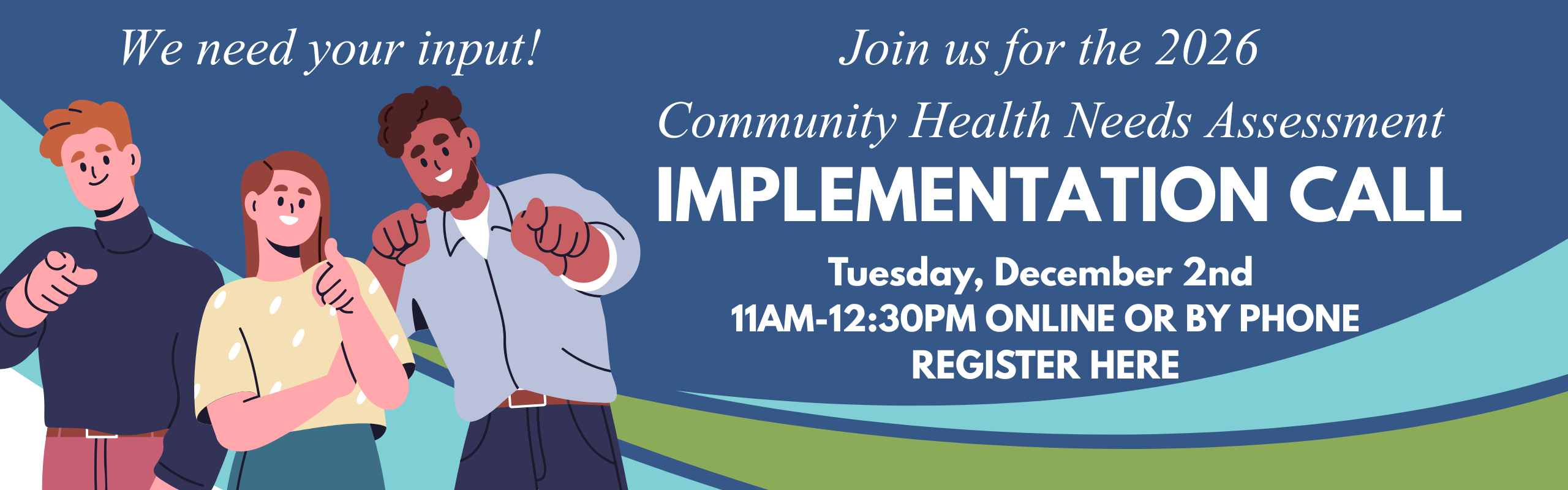 join the CHNA implementation call dec 2 11 am click here