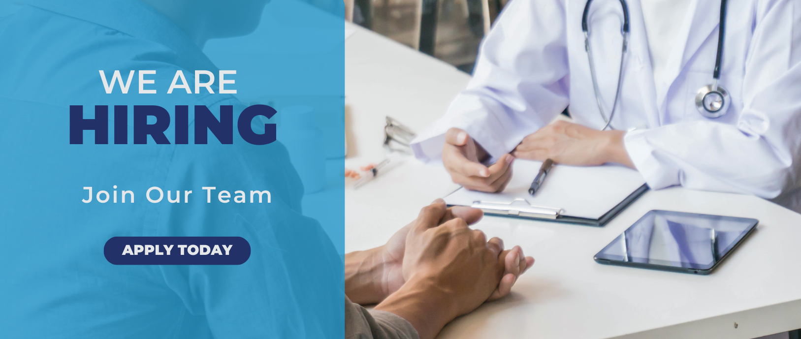 We are Hiring! Join our team. Apply today.