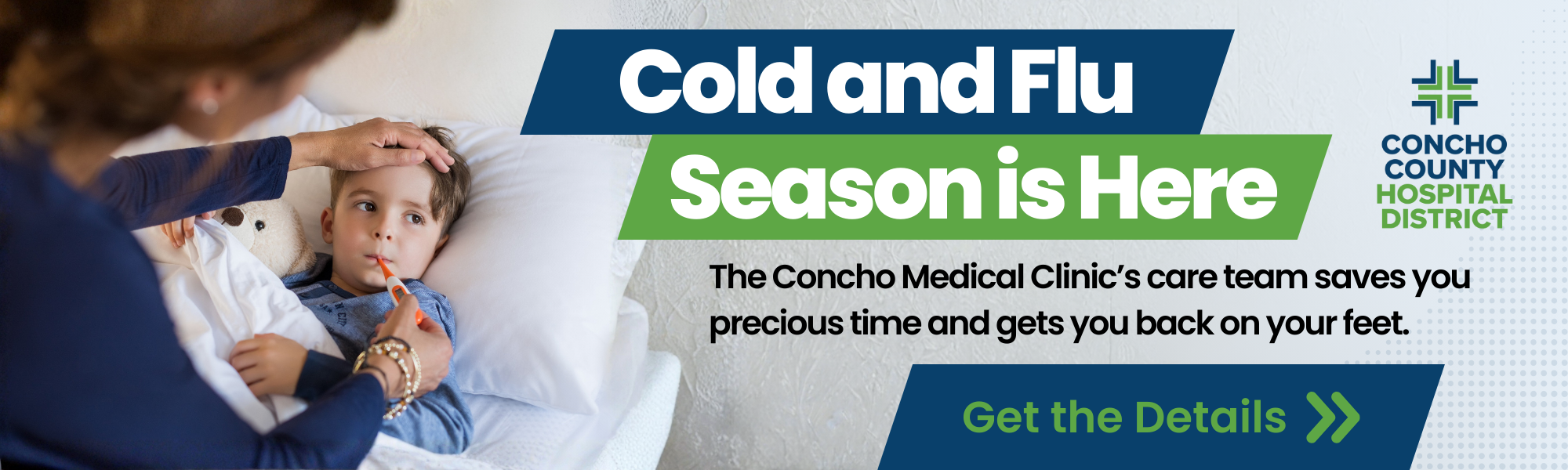 Child getting checked for fever