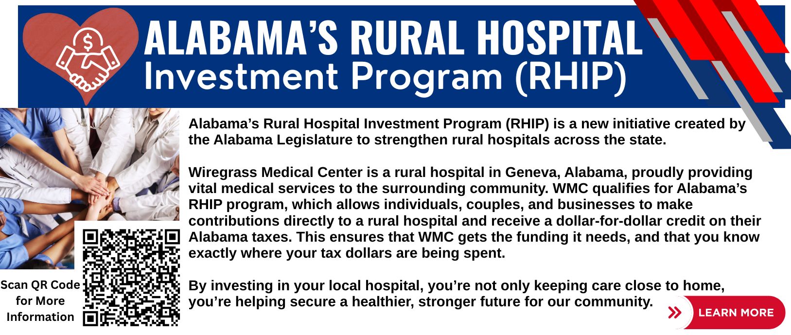 rural health investment Program QR code learn more