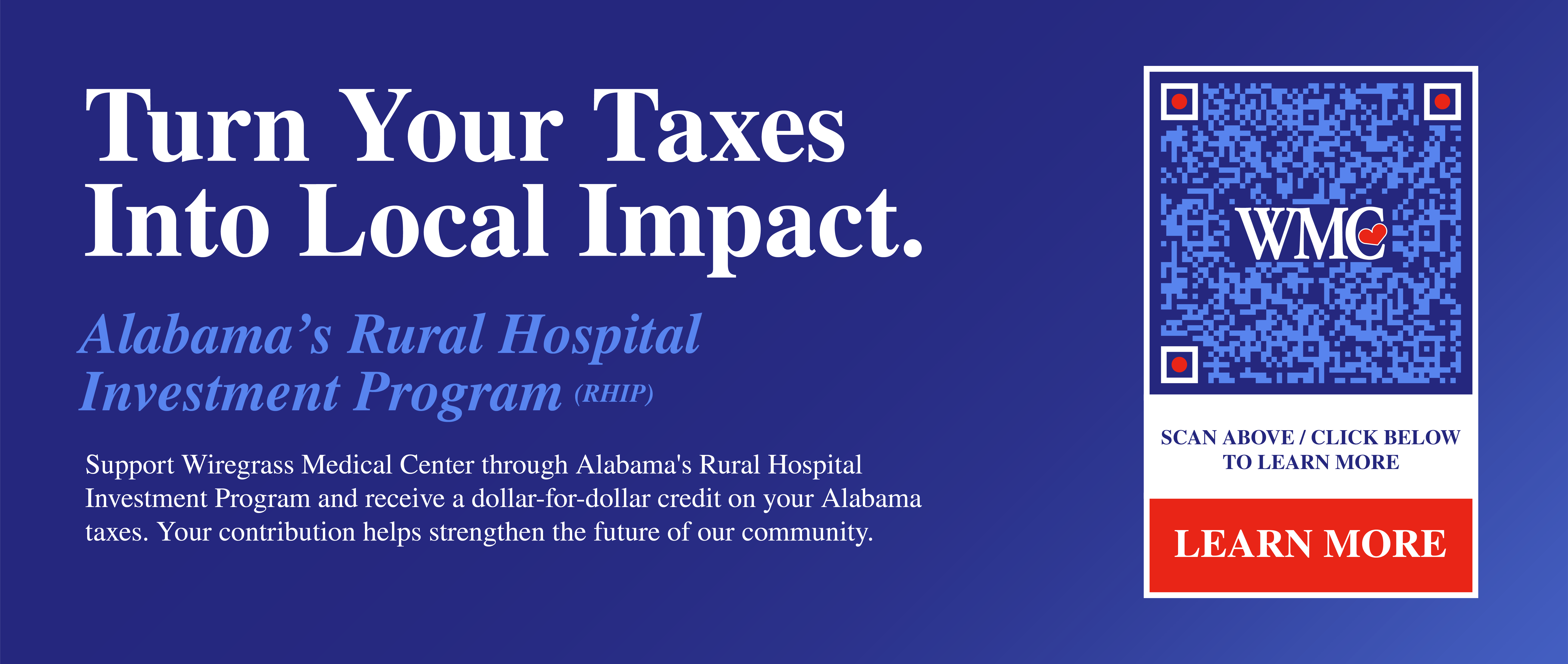 rural health investment Program QR code learn more