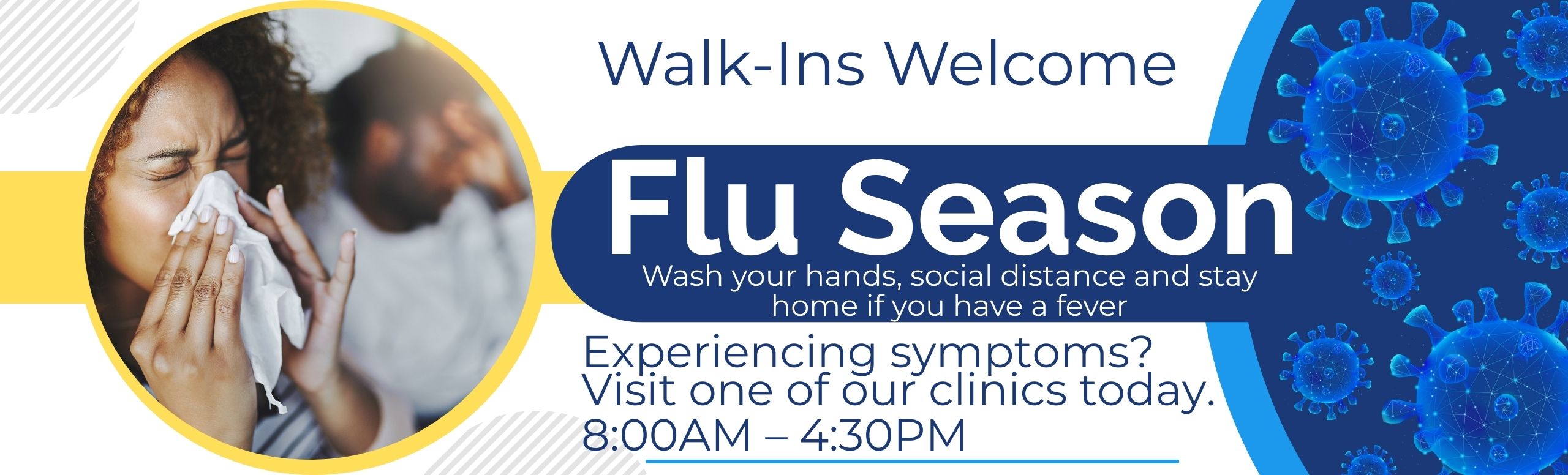 flu season visit our clinic walk Ins welcome