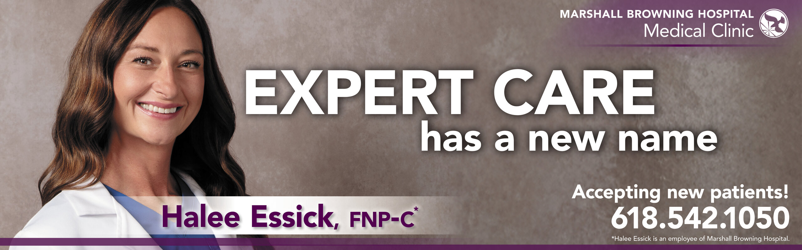 Expert Care has a new name... Halee Essick, FNP-C
Acepting new patients!
618-542-1050