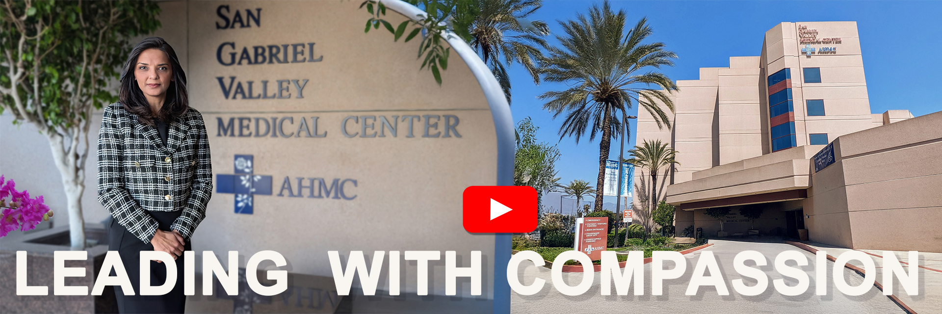 Image of CEO in front of hospital