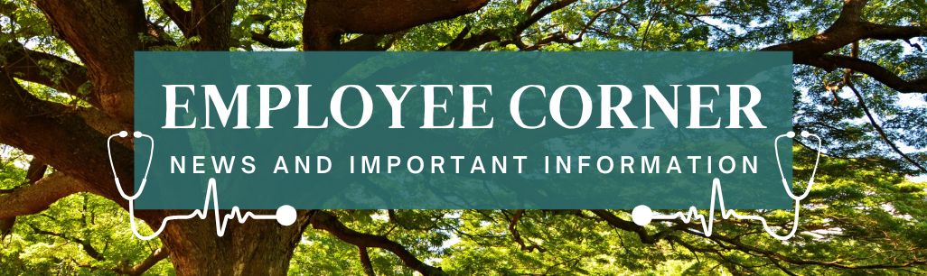 trees with employee corner