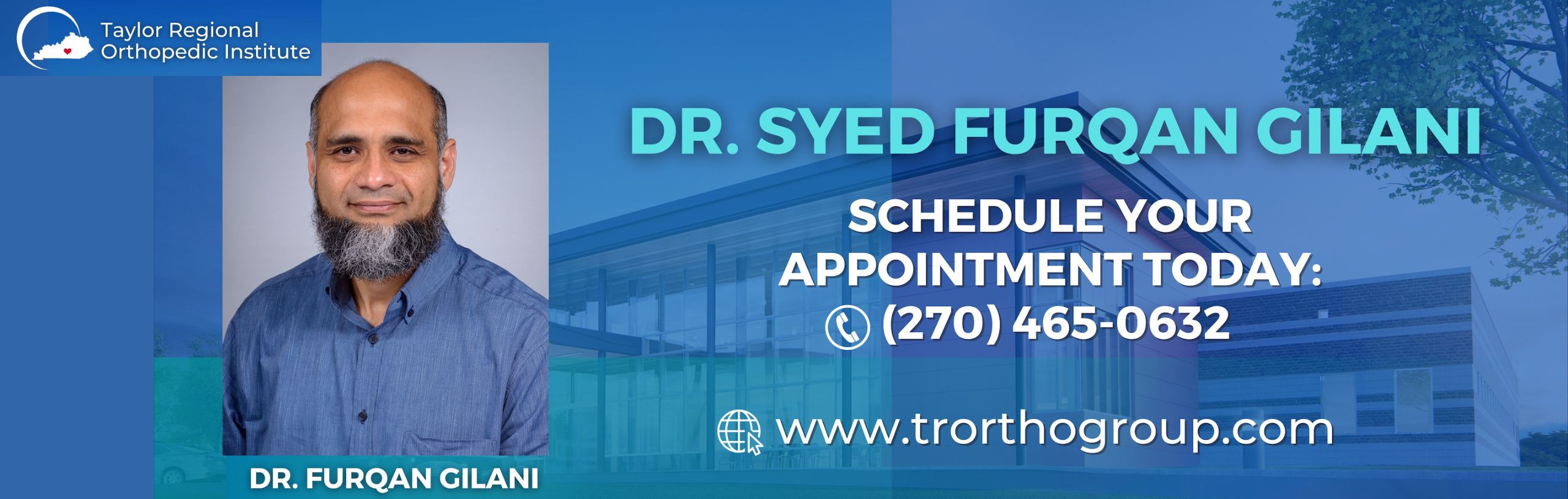 Dr. Gilani, MD schedule an appointent