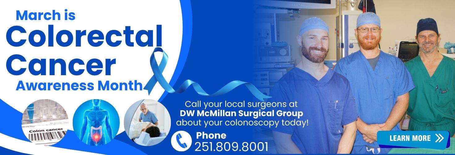 call the surgeons to schedule your colonscopy