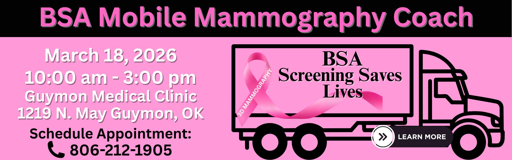 mobile mammography March 18, 2026