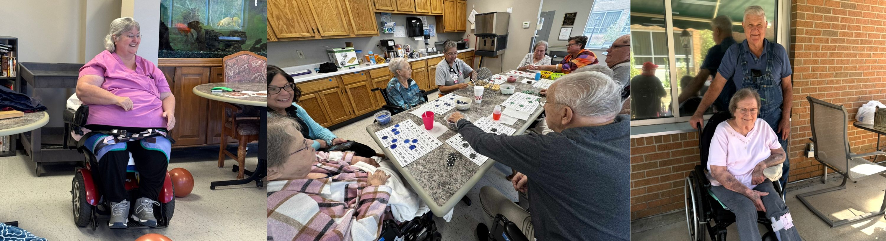 patients enjoying activities
