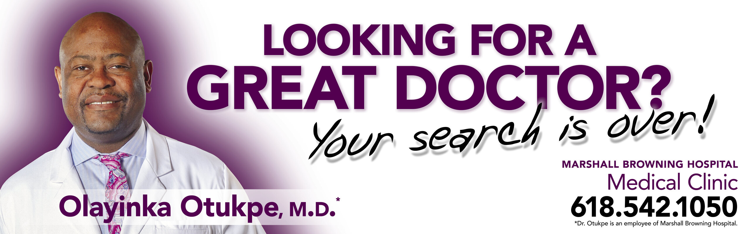 Dr. Olayinka Otukpe M.D. Another great doctor for our team! Accepting new patients! 618-542-1050