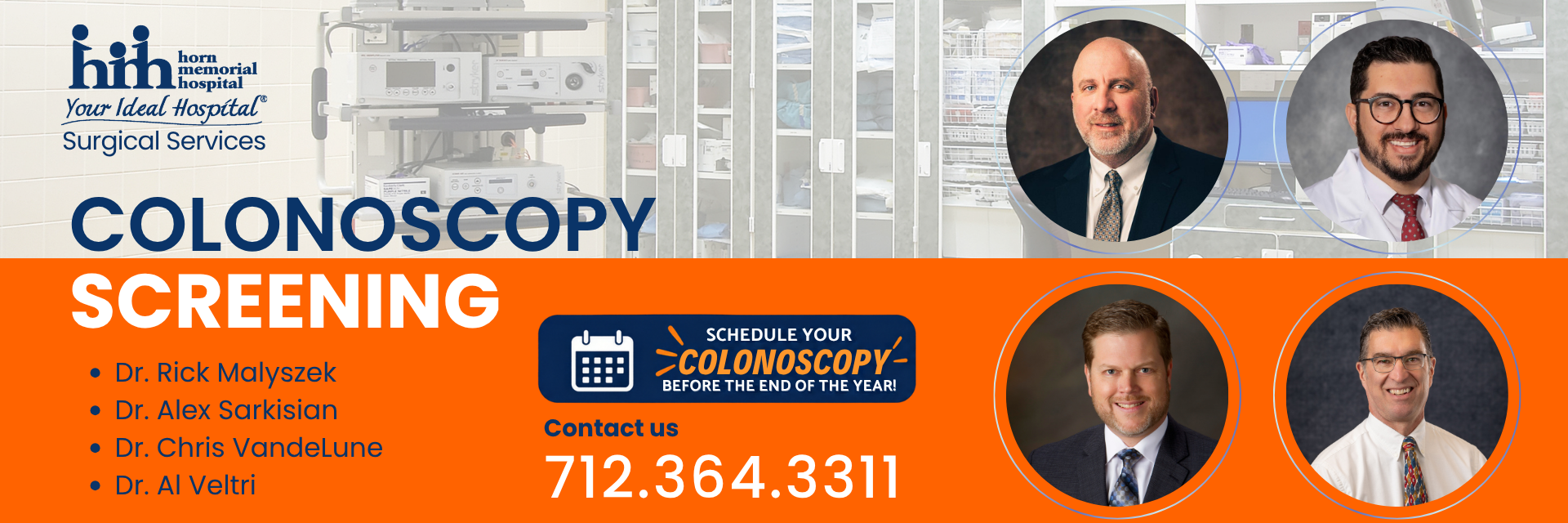 Colonoscopy Screening. Contact us: 712-364-3311. Schedule Today!