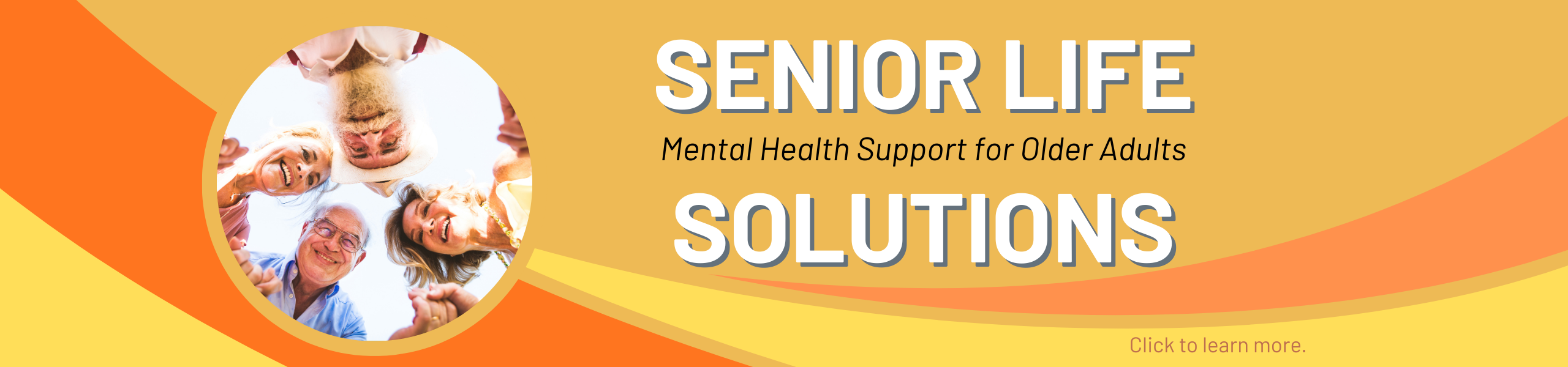 group of happy older adults, senior life solutions, mental health support for older adults