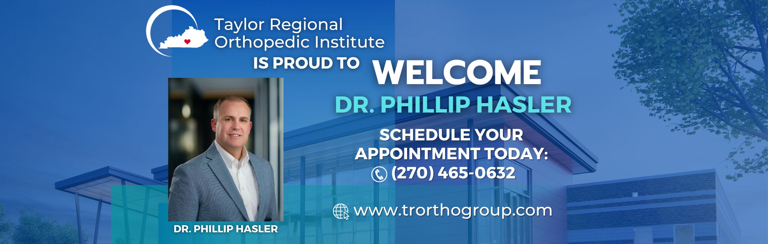welcome to Taylor ortho image of Dr. Hasler