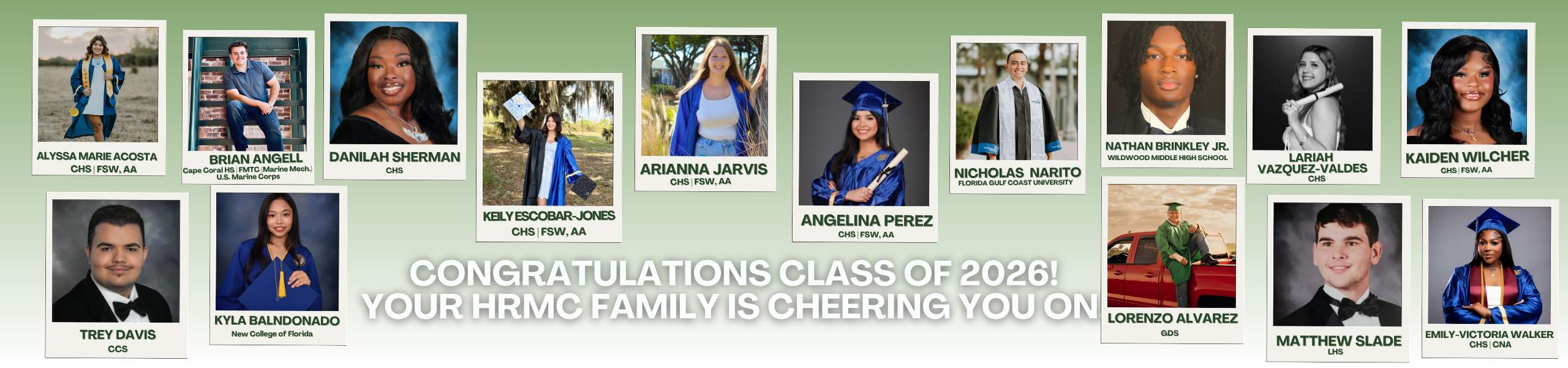 Congratulations Class of 2026!
Your HRMC family is cheering you on.
