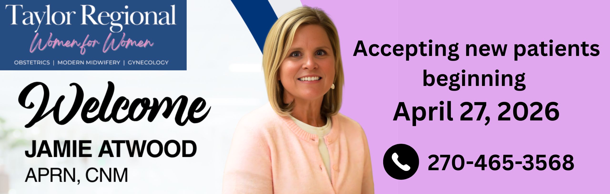 Jamie Atwood accepting new patients