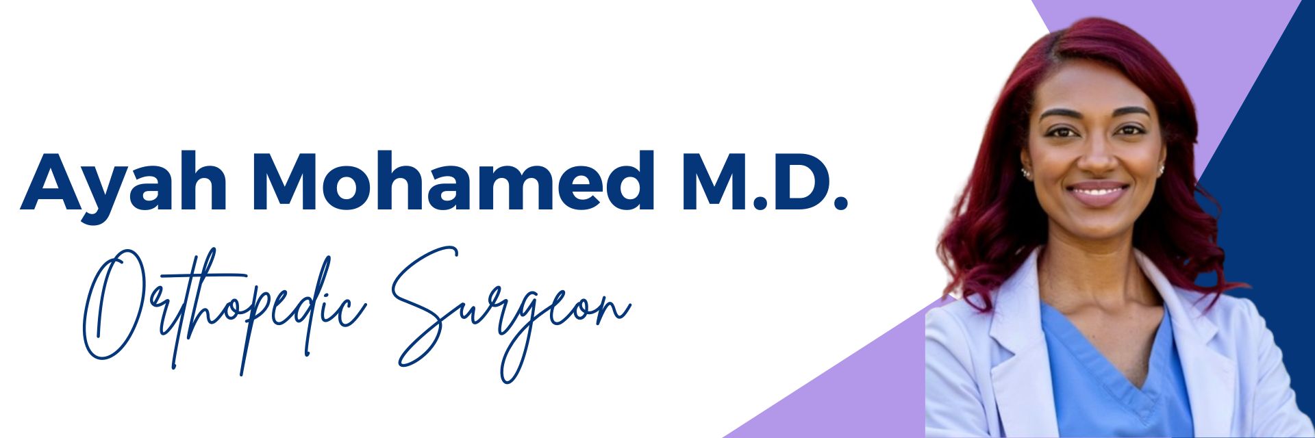Dr ayah Mohammed orthopedic surgeon