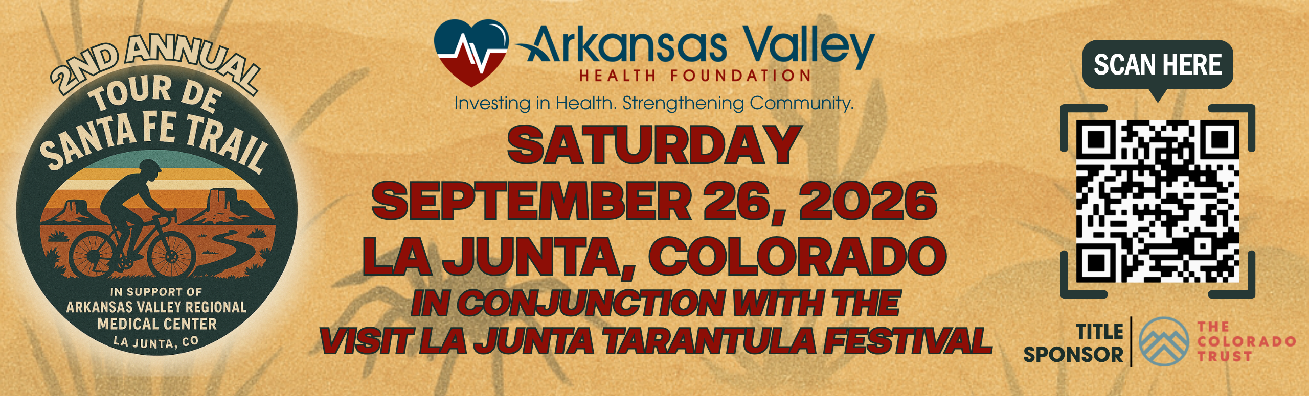 Arkansas Valley Health Foundation 2nd Annual Tour De Santa Fe Trail Bike Ride September 26