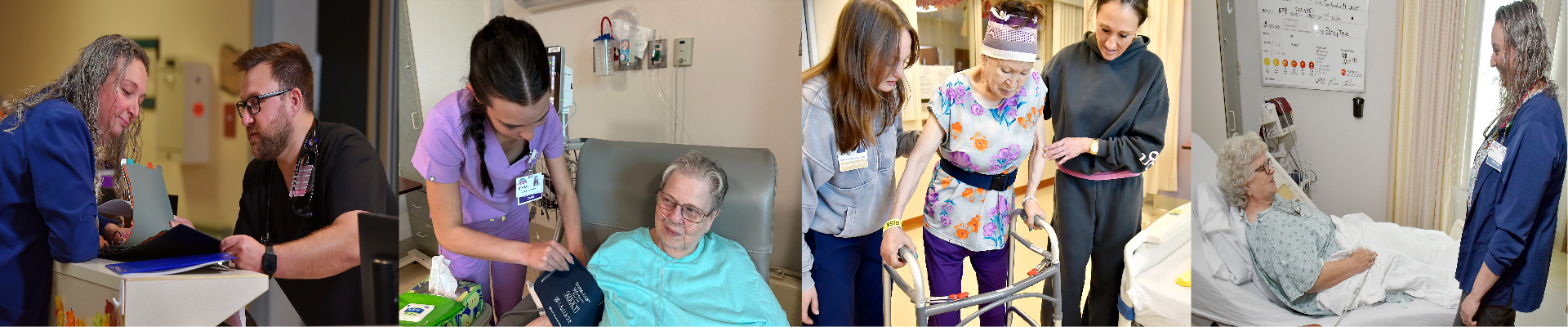 Pictures of nurses in the Acute Care Unit