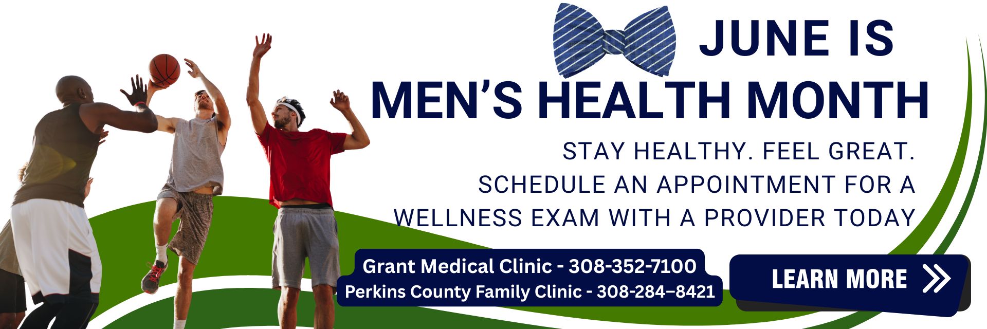 June is Mens Health Month schedule an appointment today