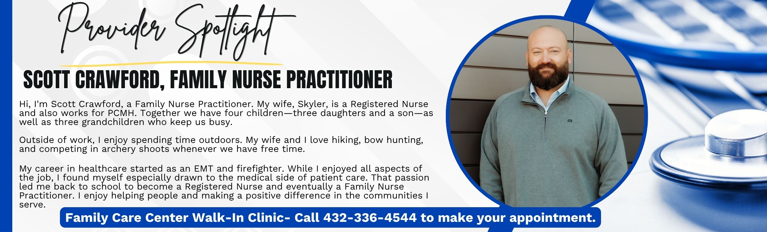 Scott Crawford family nurse practioner provider spotlight