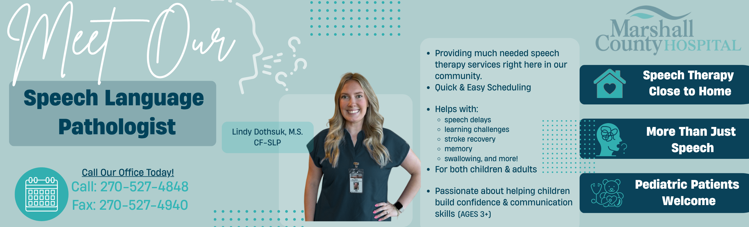 meet our speech pathologist Lindy Dothsuk