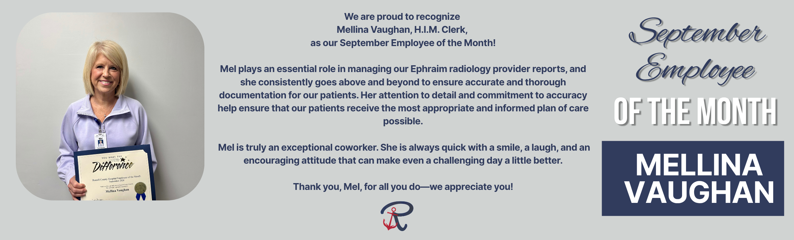 September employee of the month Vaughan