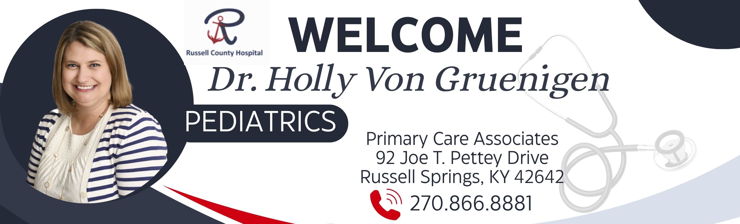 Welcome Dr. Holly Von Gruenigen pediatrics Primary Care Associates