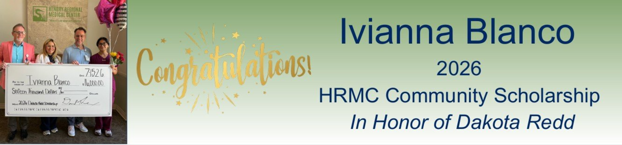 Community Scholarship - Ivianna Blanco