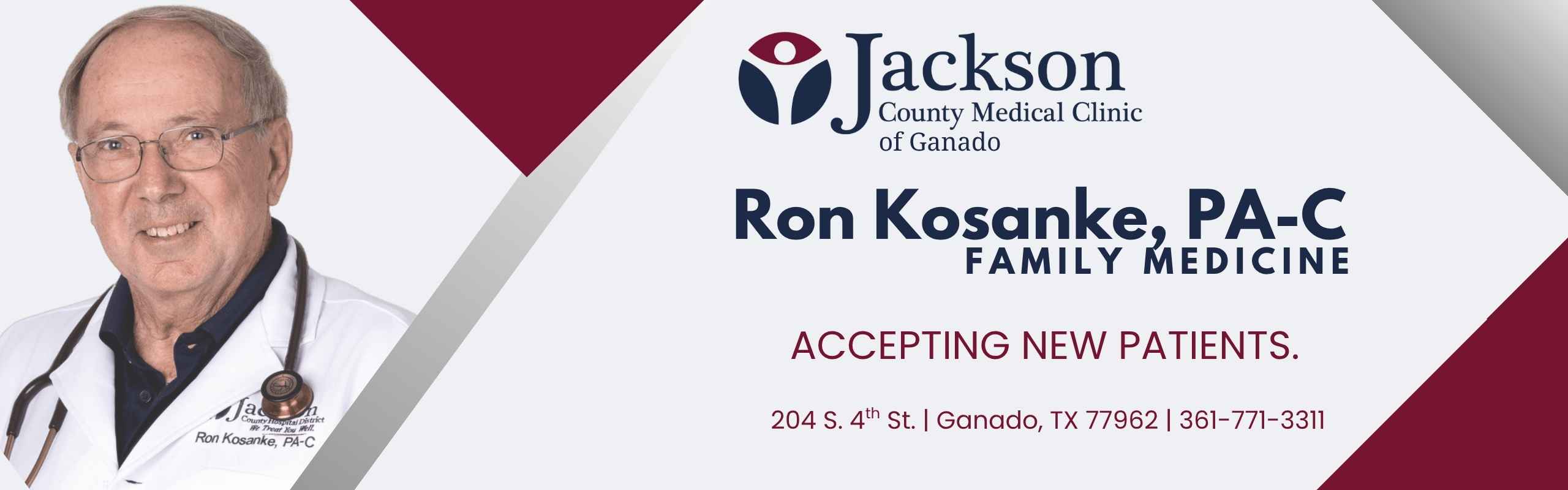 AD FOR RON KOSANKE, GANADO PROVIDER