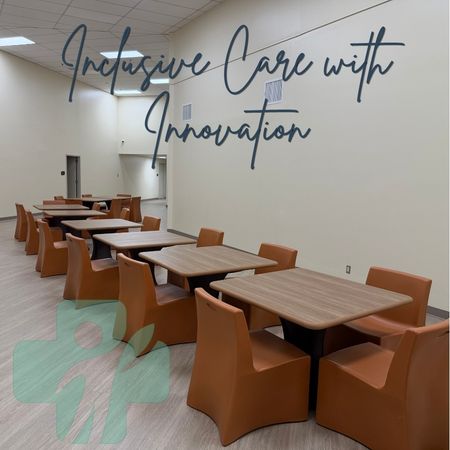 classroom with logo inclusive care with innovation