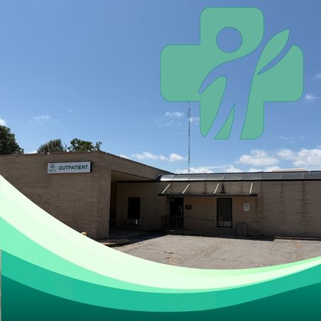 outpatient building with logo