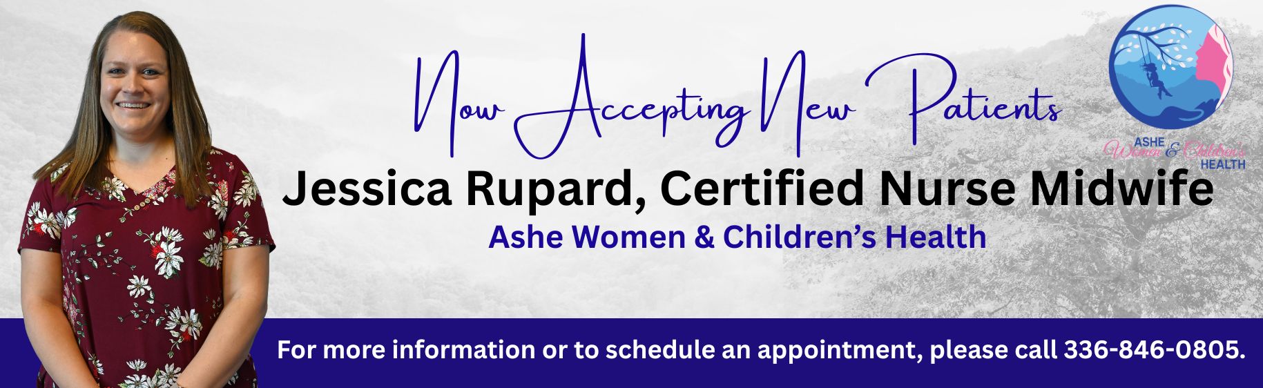 now accepting new patients certified nurse midwife