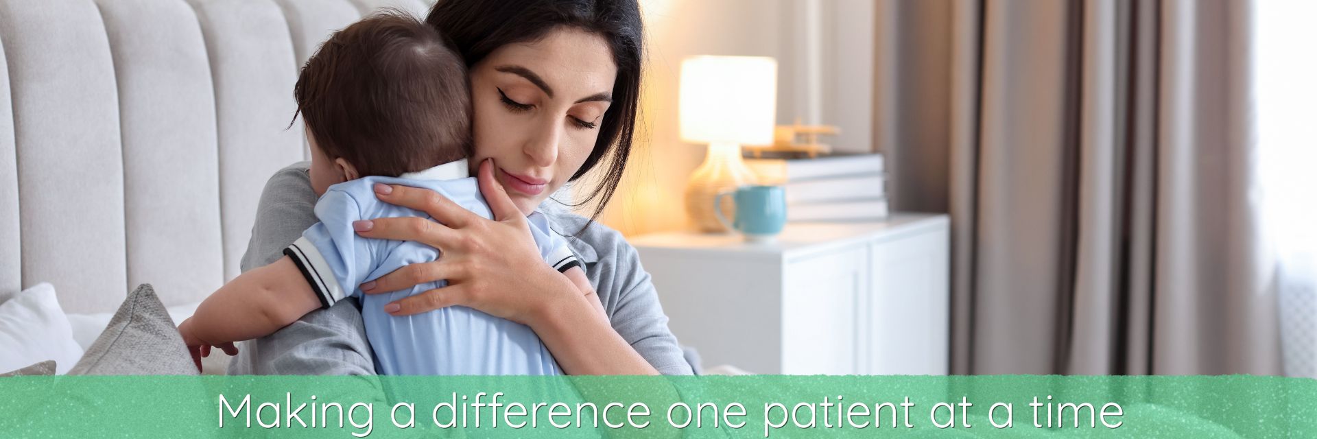 making a difference one patient at a time, young mother and baby
