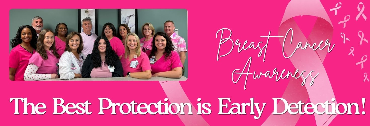 Breast cancer awareness early detection is the best detection image of radiology team