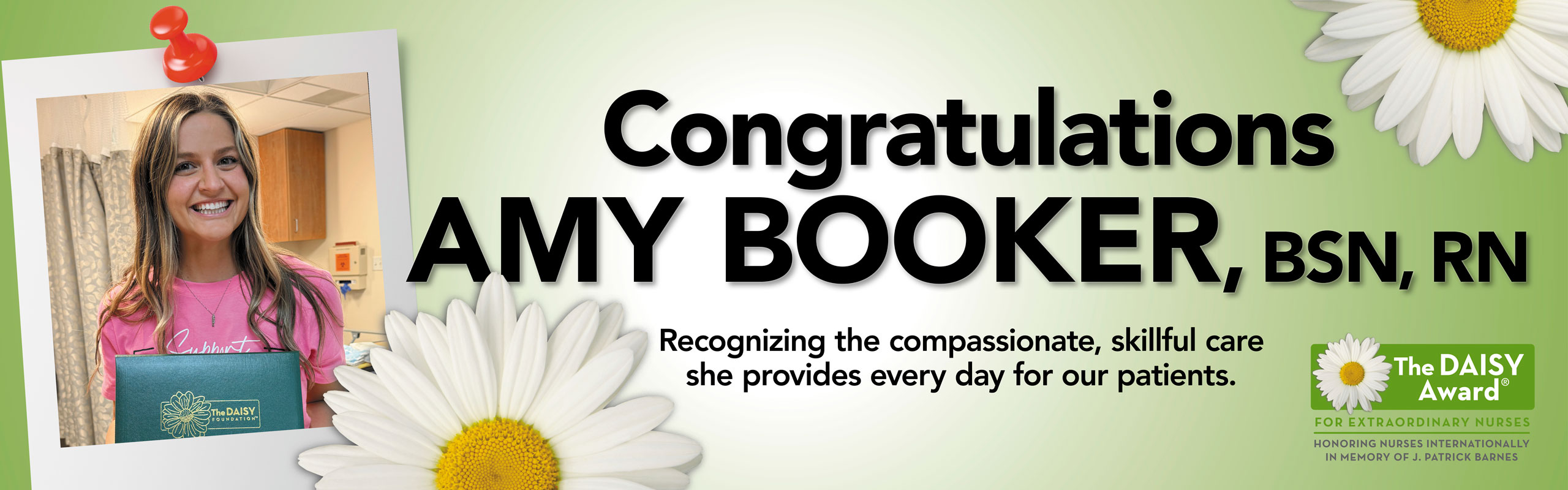 Congratulations Amy Booker, BSN, RN