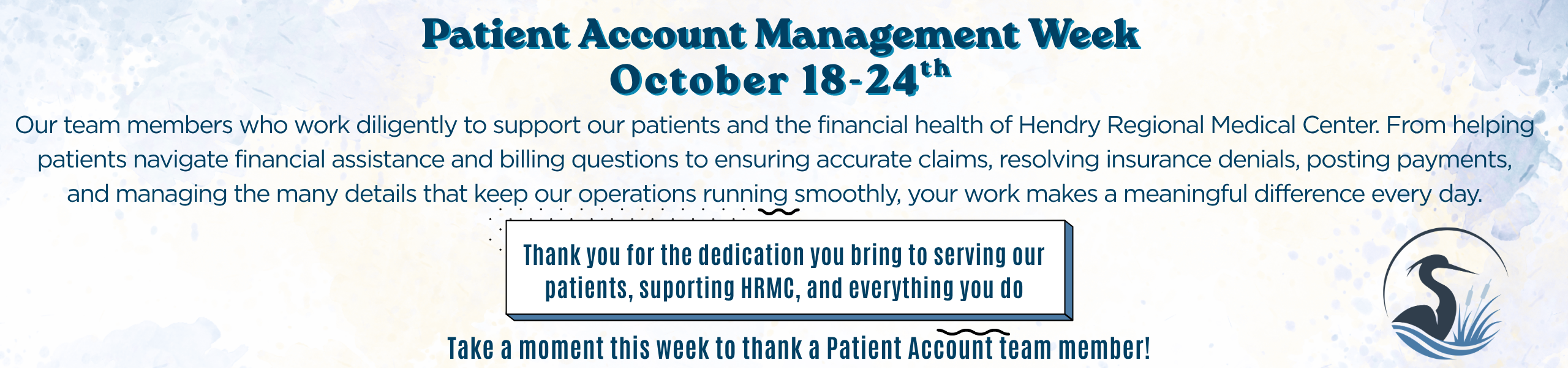 Patient Account Management Week